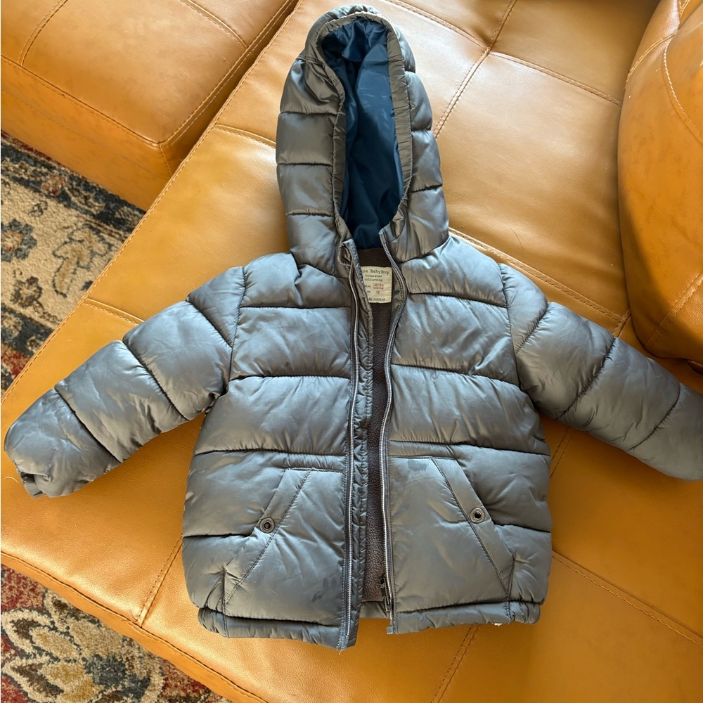 Zara 24m Hooded Puffer Jacket